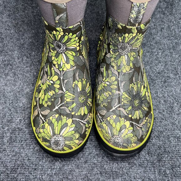 Bogs Classic Mid Mumsie Boots Women's 8 Grey Green Waterproof Work Farm Chore - Picture 5 of 16